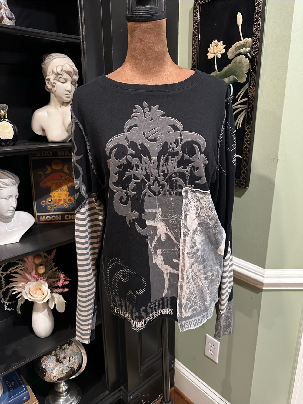 Cirque du Soleil “Osez Rêver / Dream” Patchwork Long‑Sleeve Tunic Top Size XXL